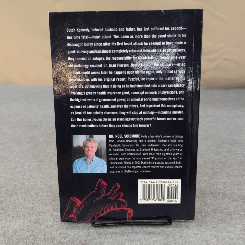 Mortal Conspiracy Noel C Scidmore MD Signed Medical Thriller Paperback Book - Picture 2 of 4